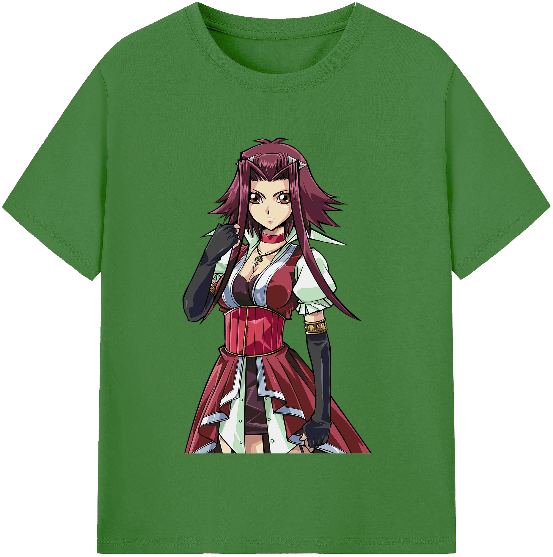 （画像用） 遊☆戯☆王 Yu-Gi-Oh! レディースカジュアルプリントTシャツ（綿100％）